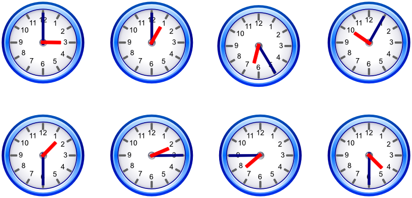 Telling TIME | Telling TIME: English: Vocabulary - LanguageGuide.org
