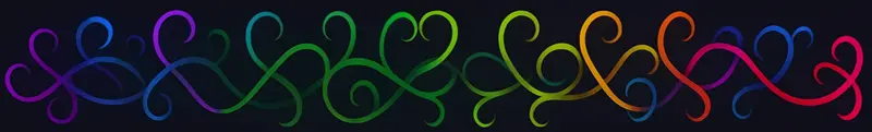 Decorative neon border