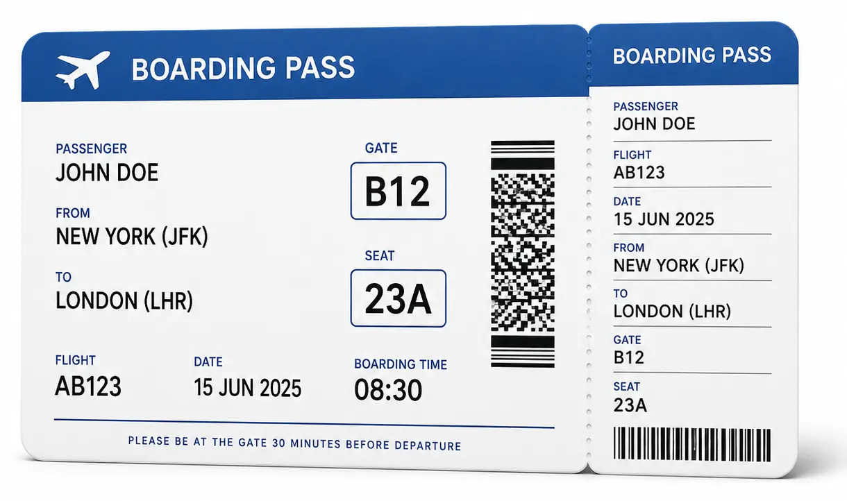 Boarding pass