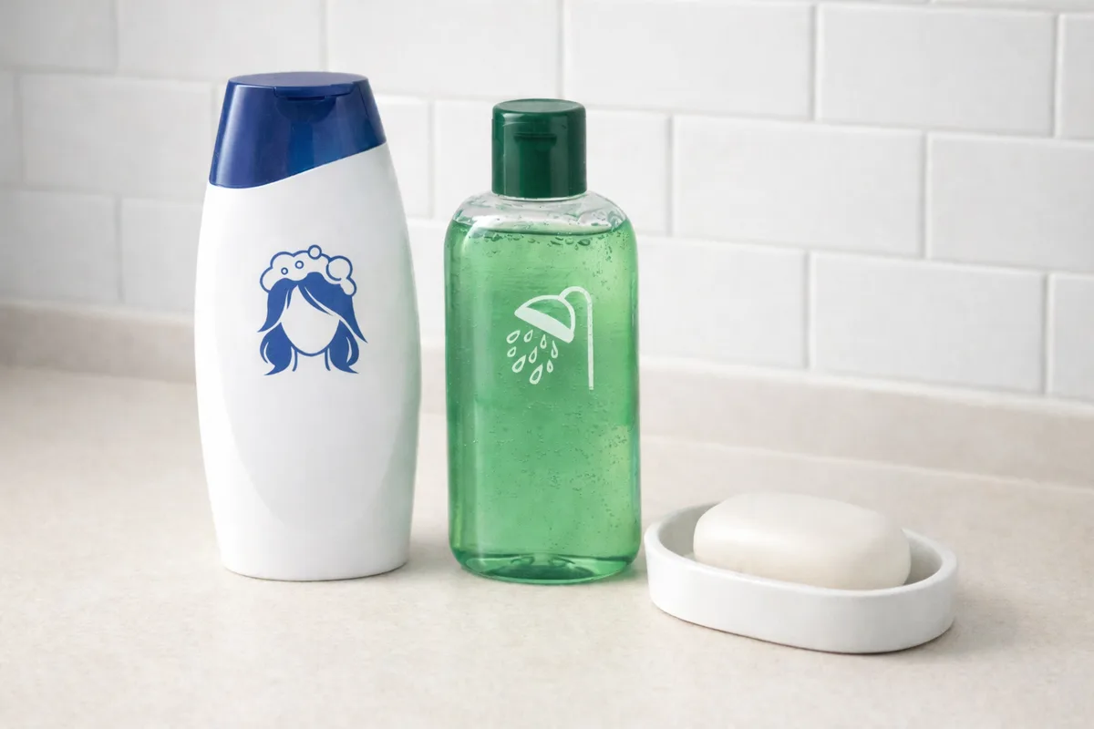 Shampoo, body wash and soap