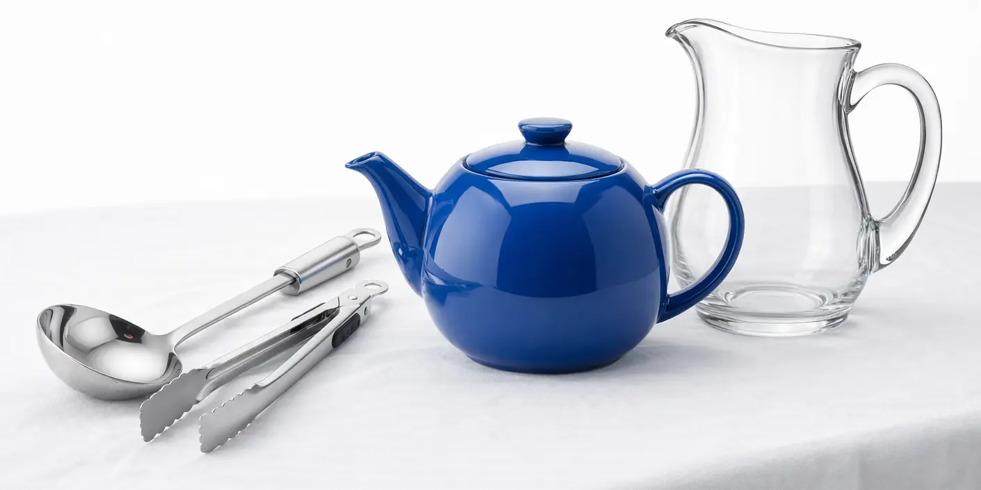Teapot and vase