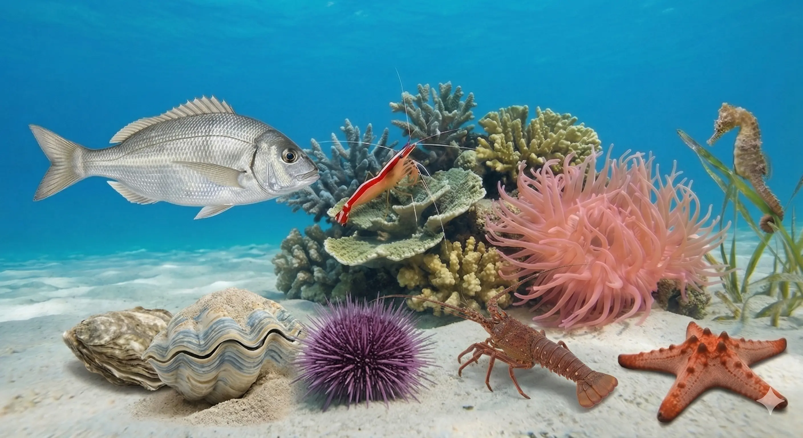 Sandy reef scene